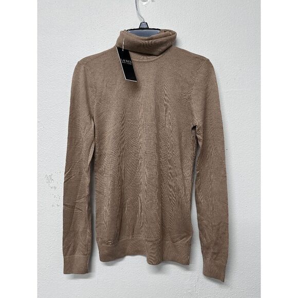 Lauren Ralph Lauren Women's Silk-Blend Turtleneck Sweater - Classic Camel XS - Picture 1 of 4